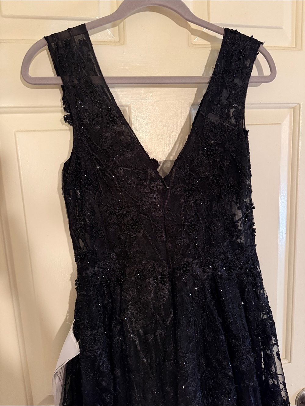 Mac Duggal Gianna V-Neck Beaded A-Line Gown - Picture 10 of 15